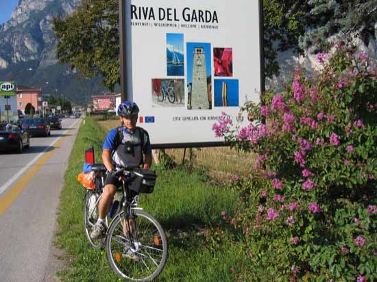 Ankunft in Riva del Garda